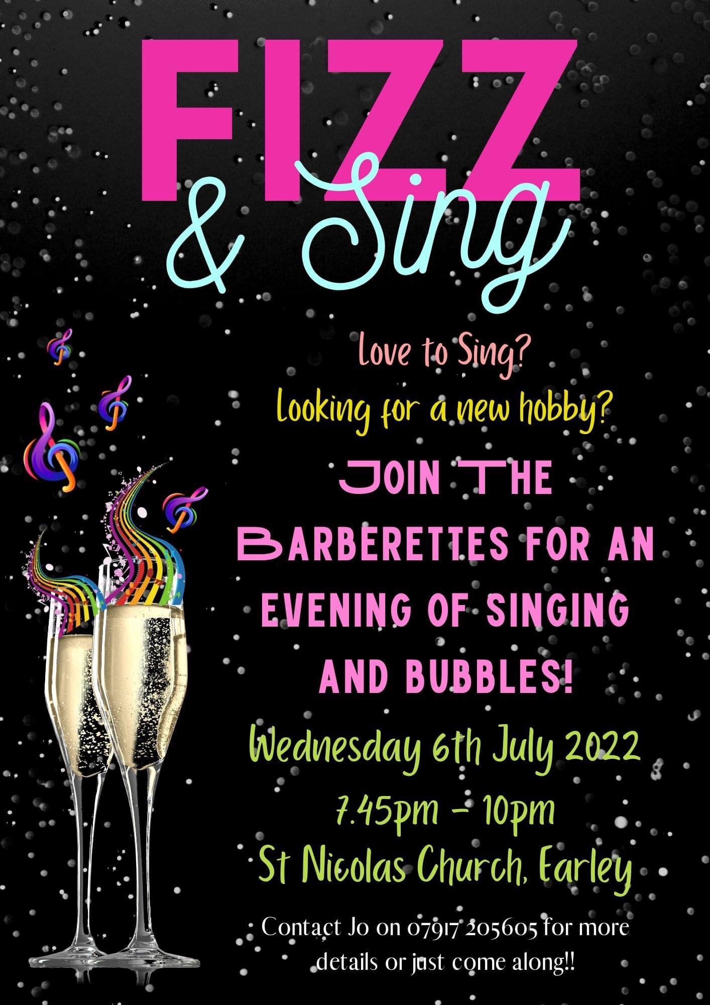 'Fizz & Sing' - Learn to sing - one night only